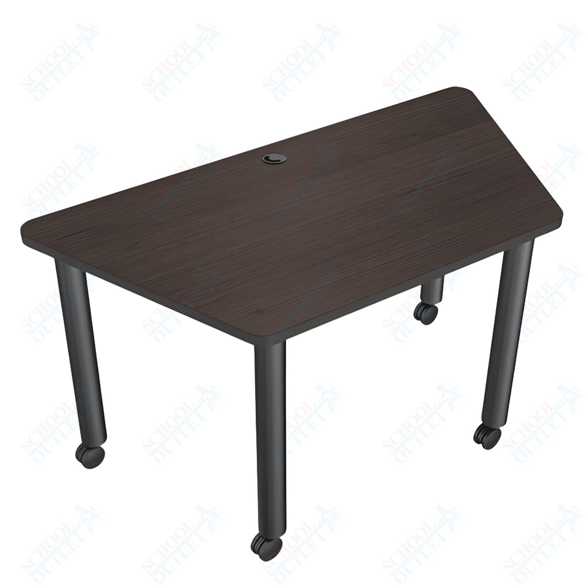Mooreco Modular Conference Table - Trapezoid - 58"W x 29"D - Black Edgeband (Mooreco 27744) - SchoolOutlet