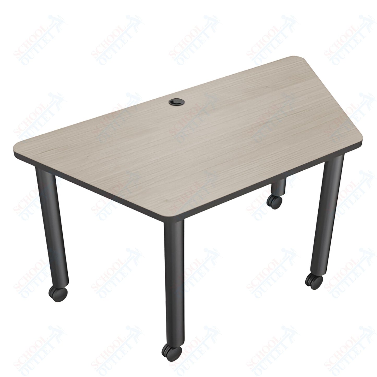 Mooreco Modular Conference Table - Trapezoid - 58"W x 29"D - Black Edgeband (Mooreco 27744) - SchoolOutlet