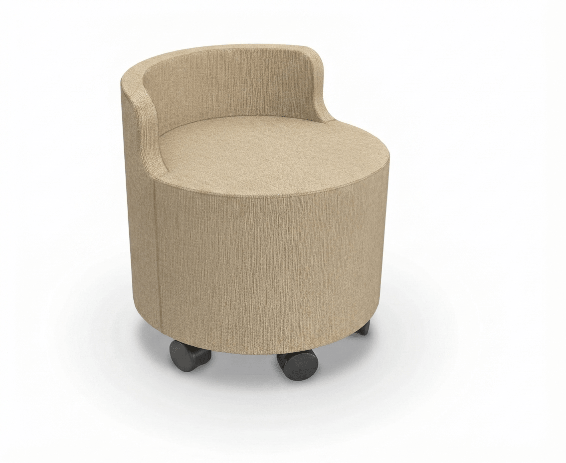 MooreCo Soft Seating Orbit Low Back Chair 21" Round - 18" Seat Height (MOR-3000CHBT-18-21X) - SchoolOutlet