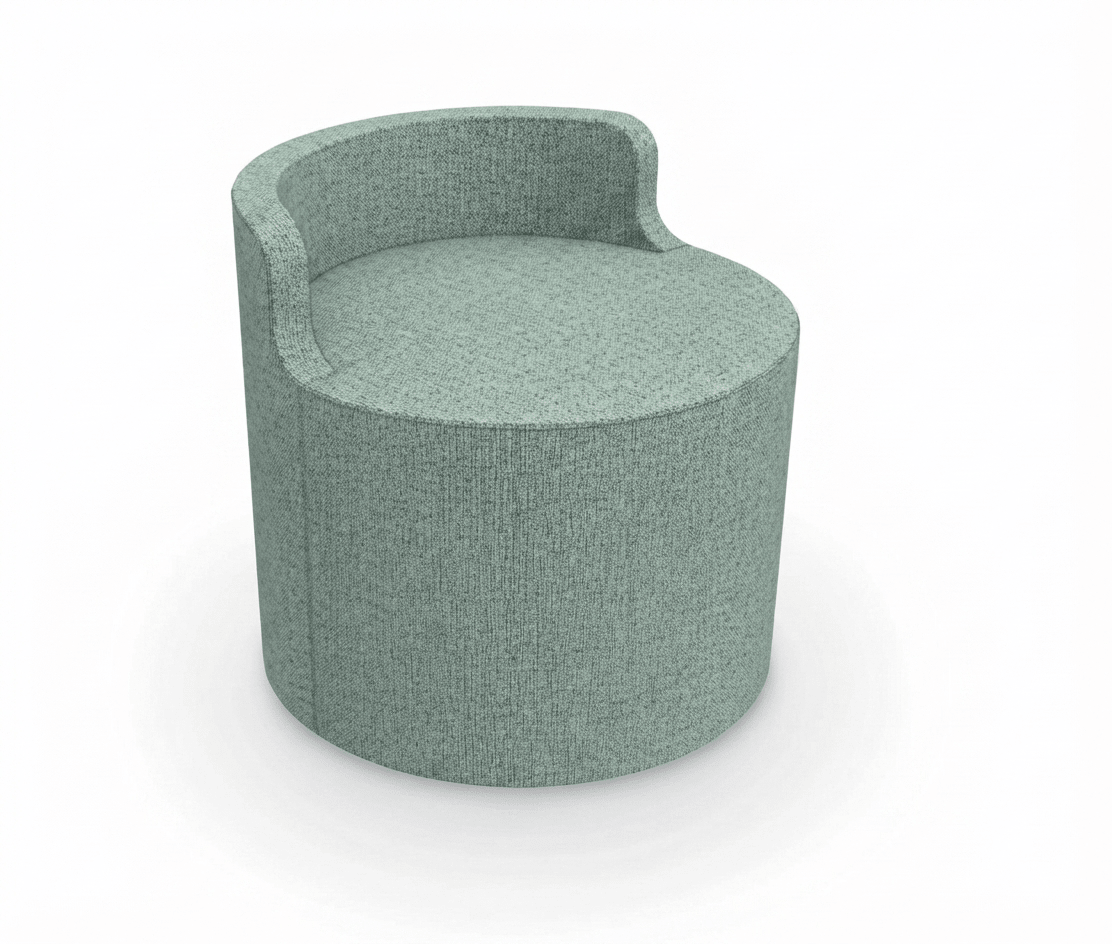 MooreCo Soft Seating Orbit Low Back Chair 21" Round - 18" Seat Height (MOR-3000CHBT-18-21X) - SchoolOutlet