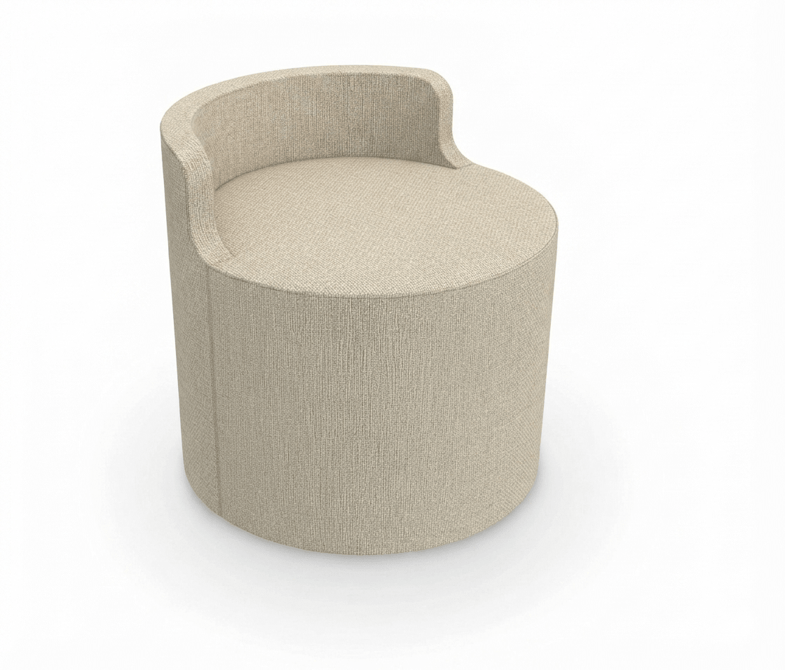 MooreCo Soft Seating Orbit Low Back Chair 21" Round - 18" Seat Height (MOR-3000CHBT-18-21X) - SchoolOutlet