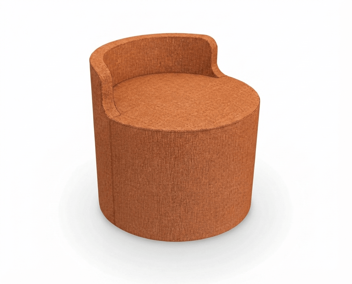 MooreCo Soft Seating Orbit Low Back Chair 21" Round - 18" Seat Height (MOR-3000CHBT-18-21X) - SchoolOutlet