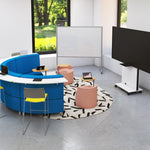 MooreCo Soft Seating Orbit Low Back Chair with Tablet Arm 21
