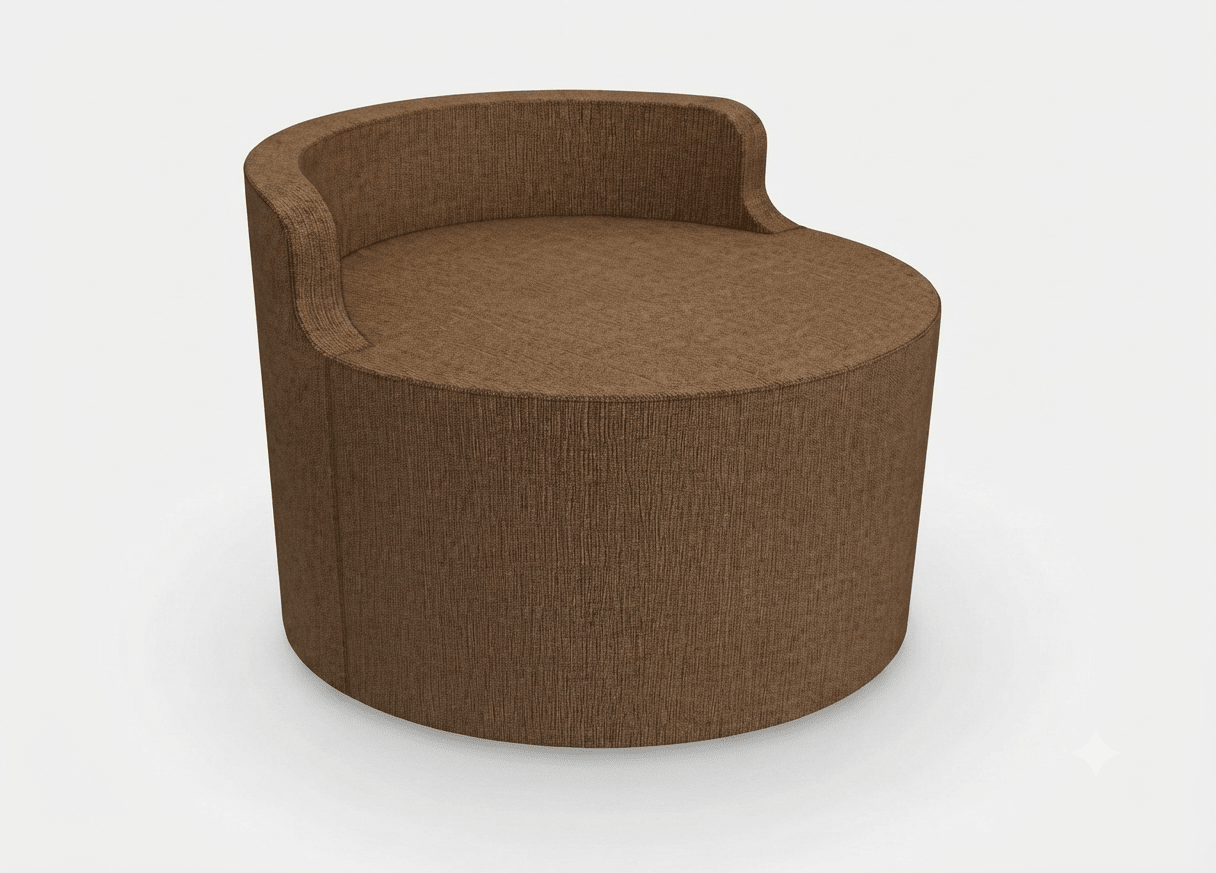 MooreCo Soft Seating Orbit Low Back Chair 25" Round - 18" Seat Height (MOR-3000CHBT-18-25X) - SchoolOutlet