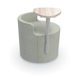 MooreCo Soft Seating Orbit Low Back Chair with Tablet Arm 25" Round - 18" Seat Height (MOR-3000CHBT-18-25X-TA)