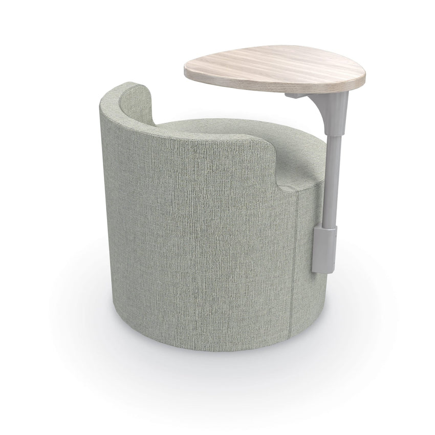 MooreCo Soft Seating Orbit Low Back Chair with Tablet Arm 25" Round - 18" Seat Height (MOR - 3000CHBT - 18 - 25X - TA) - SchoolOutlet
