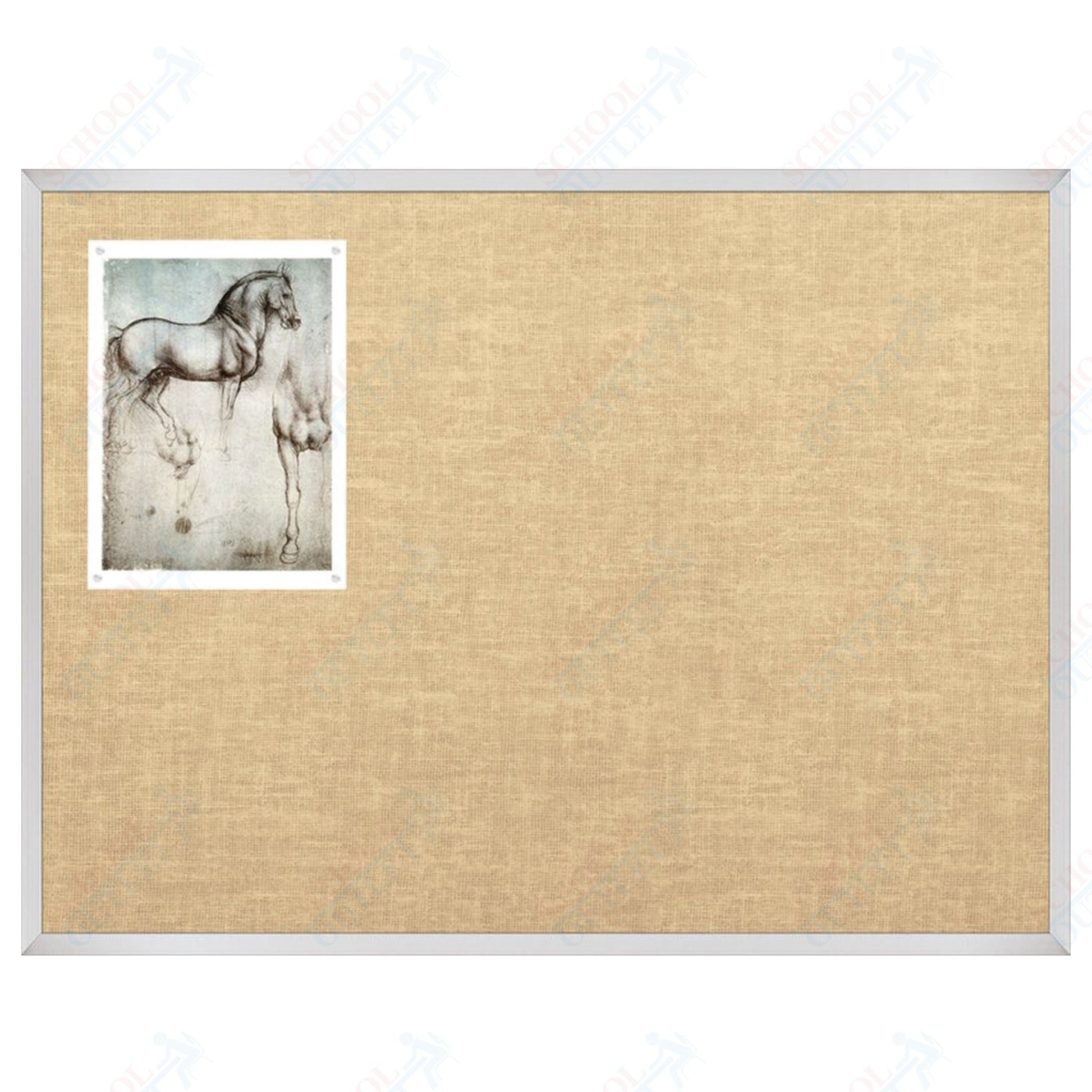 Mooreco Vin - tak Tackboards - Aluminum Trim - 3'H x 4'W (MOR - 311AC) - SchoolOutlet