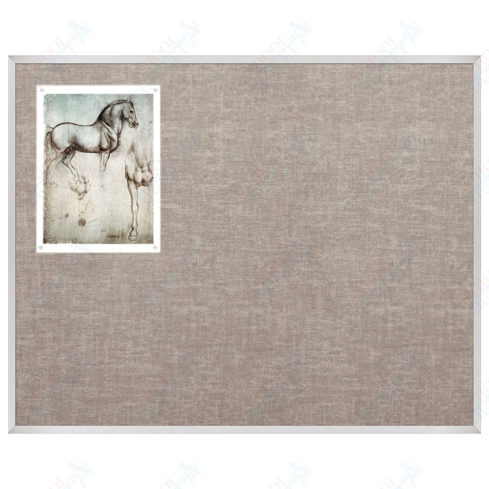 Mooreco Vin - tak Tackboards - Aluminum Trim - 4'H x 5'W (MOR - 311AF) - SchoolOutlet