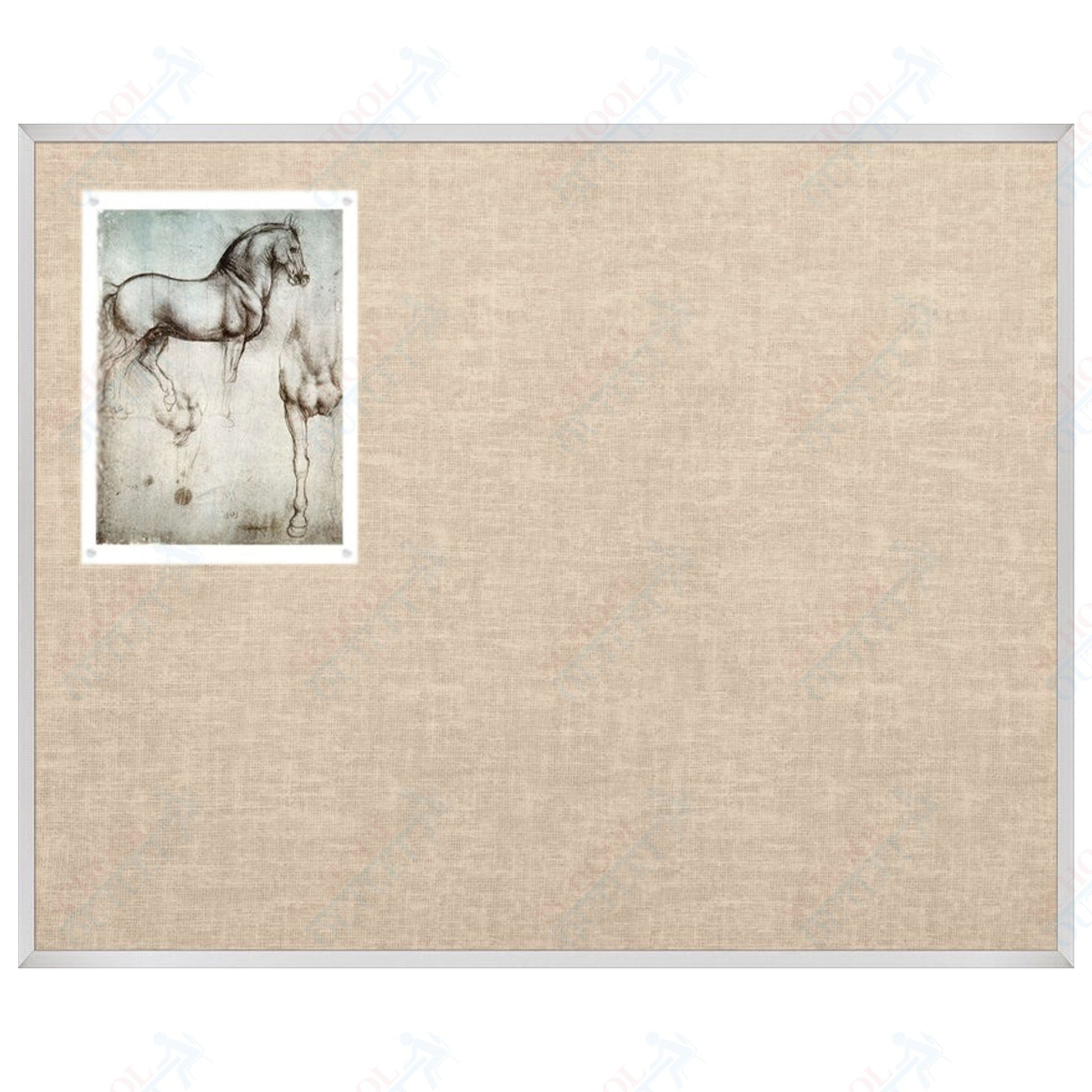 Mooreco Vin - tak Tackboards - Aluminum Trim - 4'H x 5'W (MOR - 311AF) - SchoolOutlet