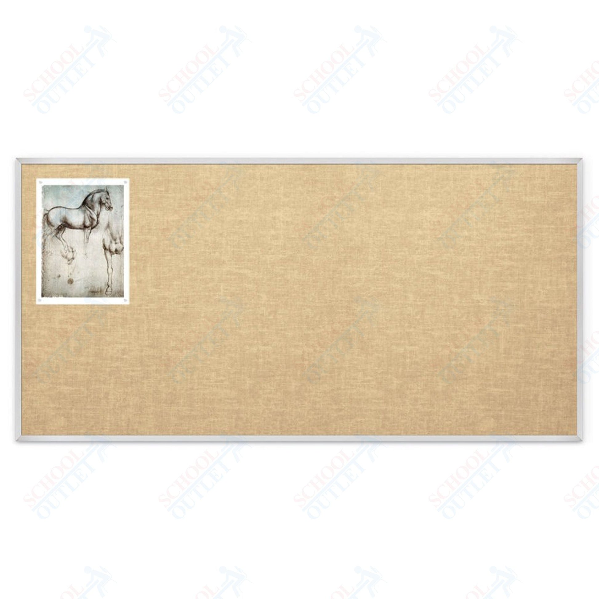 Mooreco Vin - tak Tackboards - Aluminum Trim - 4'H x 8'W (MOR - 311AH) - SchoolOutlet