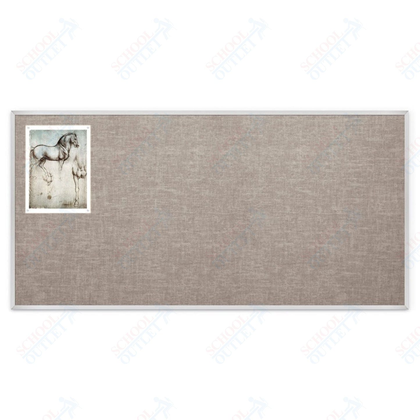 Mooreco Vin - tak Tackboards - Aluminum Trim - 4'H x 8'W (MOR - 311AH) - SchoolOutlet