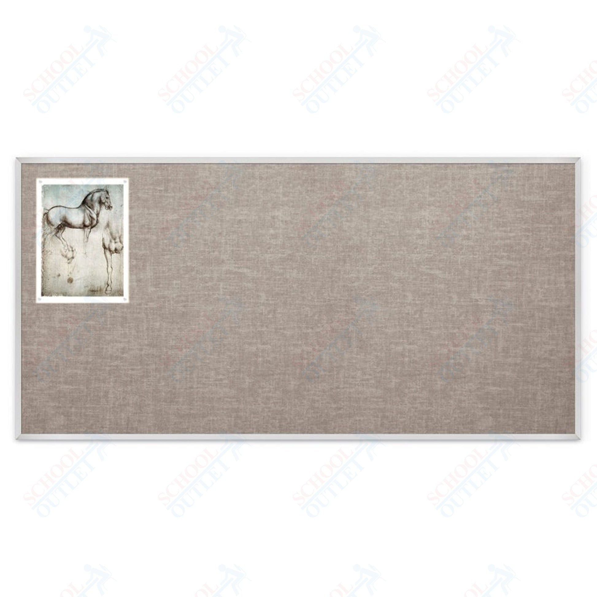Mooreco Vin - tak Tackboards - Aluminum Trim - 4'H x 8'W (MOR - 311AH) - SchoolOutlet