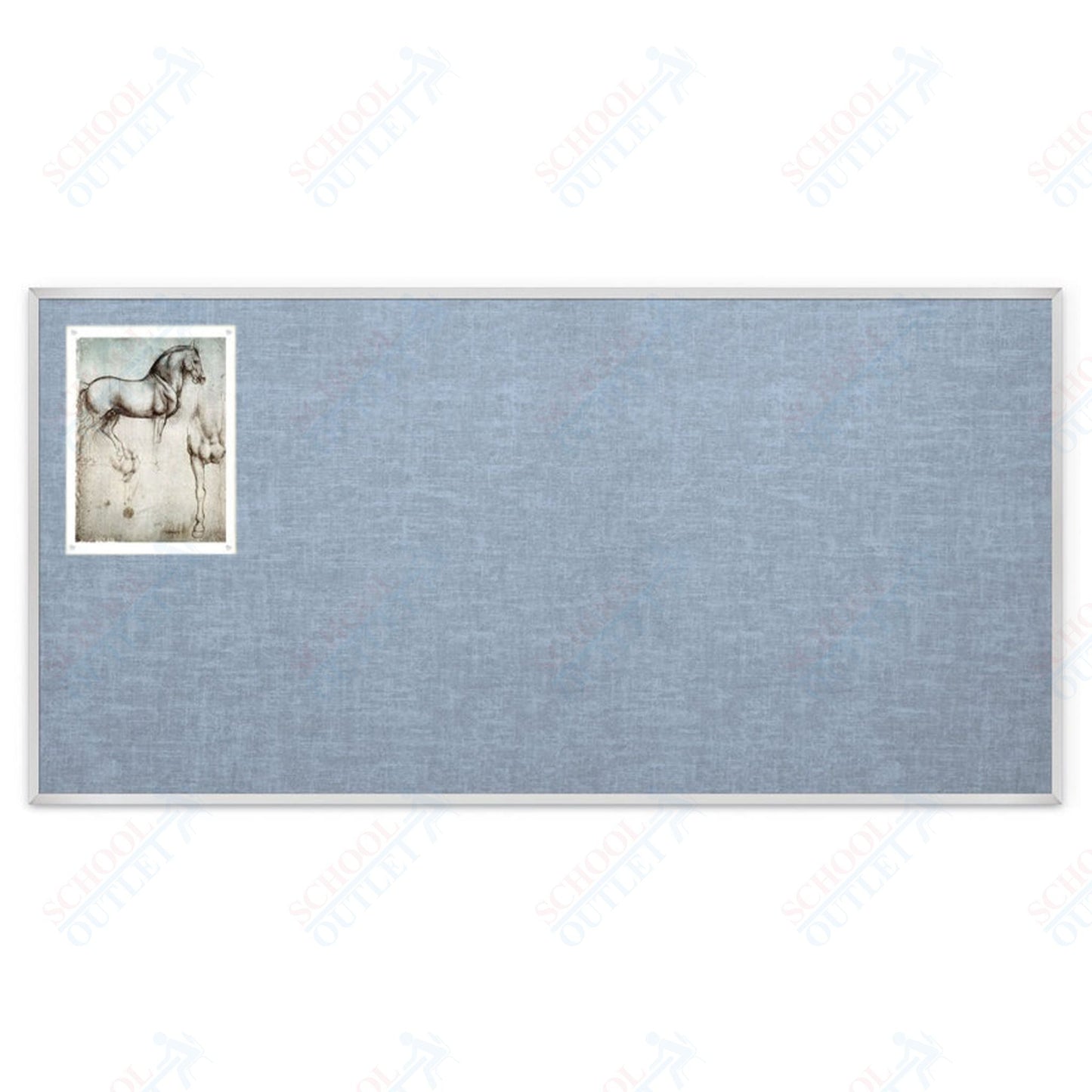 Mooreco Vin - tak Tackboards - Aluminum Trim - 4'H x 8'W (MOR - 311AH) - SchoolOutlet