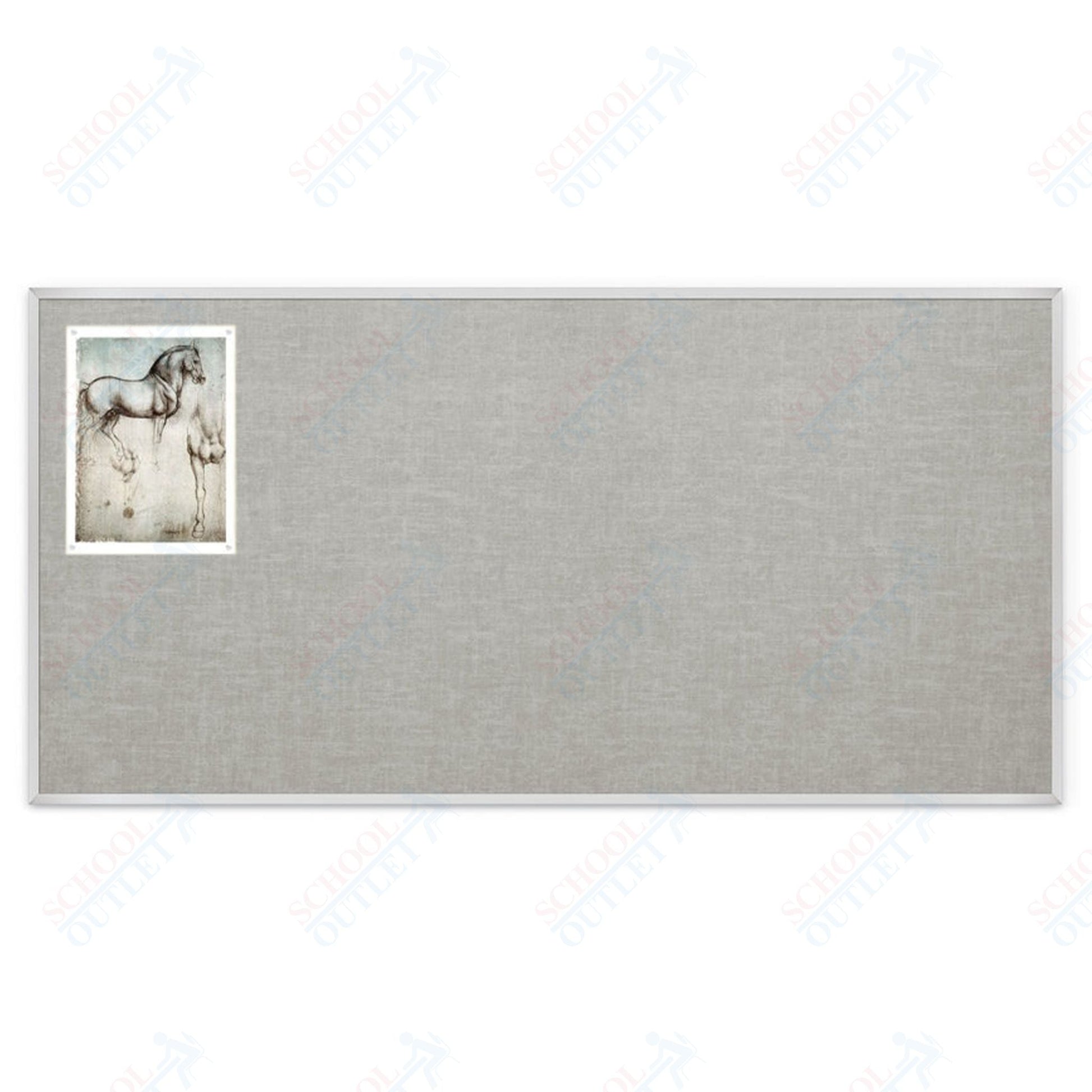 Mooreco Vin - tak Tackboards - Aluminum Trim - 4'H x 8'W (MOR - 311AH) - SchoolOutlet