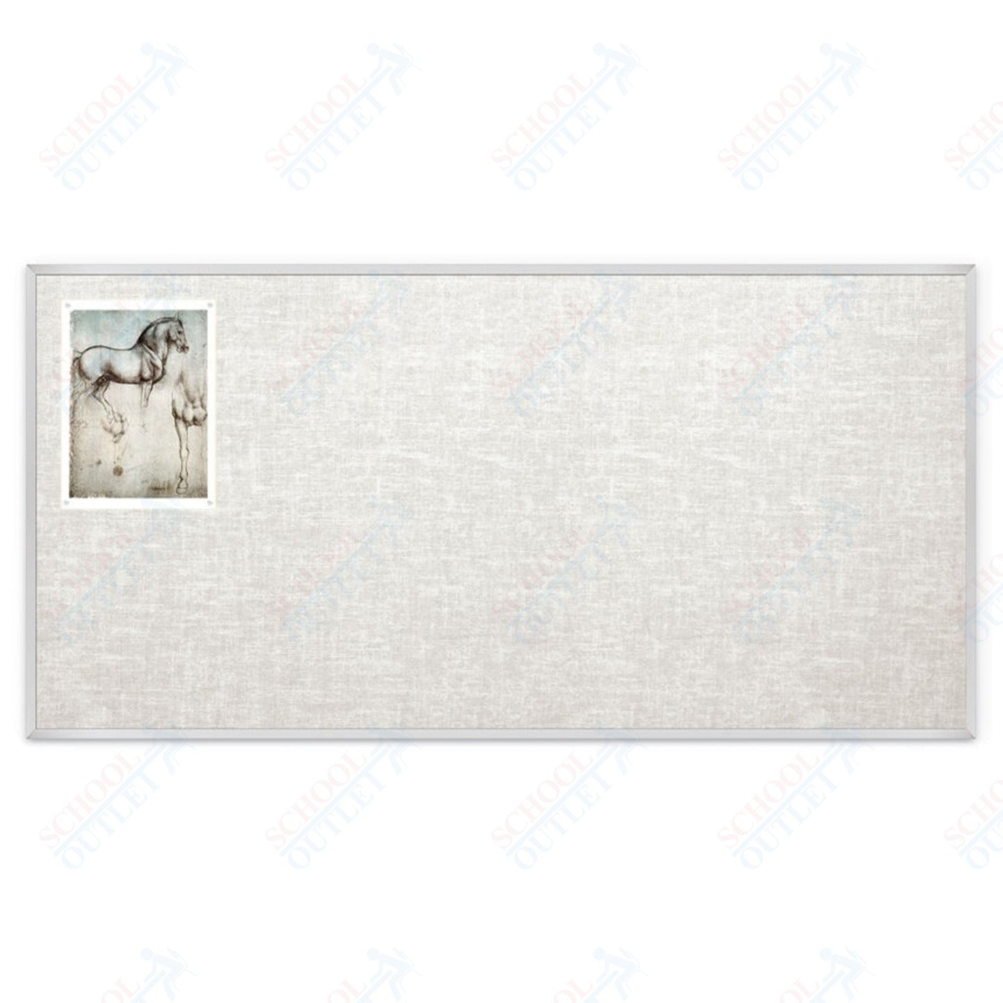 Mooreco Vin - tak Tackboards - Aluminum Trim - 4'H x 8'W (MOR - 311AH) - SchoolOutlet