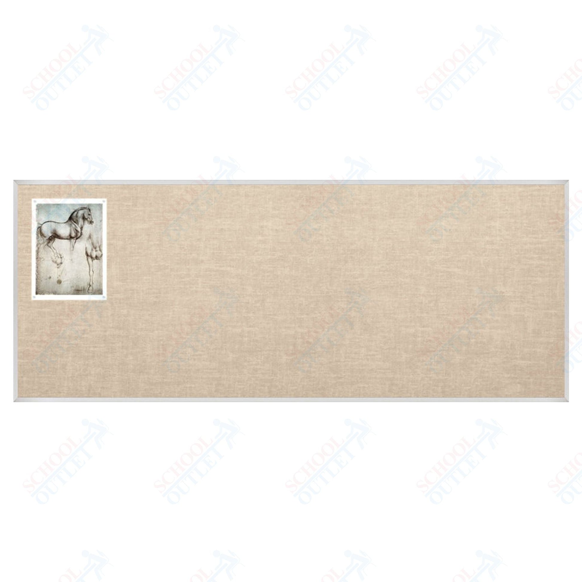 Mooreco Vin - tak Tackboards - Aluminum Trim - 4'H x 12'W (MOR - 311AM) - SchoolOutlet