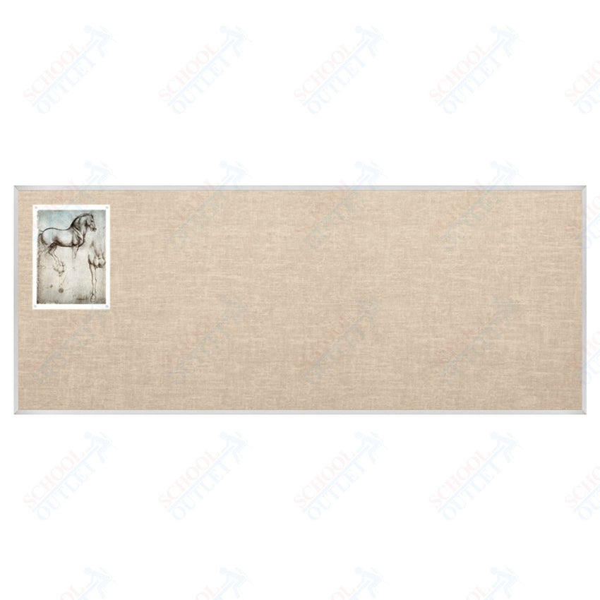 Mooreco Vin - tak Tackboards - Aluminum Trim - 4'H x 12'W (MOR - 311AM) - SchoolOutlet