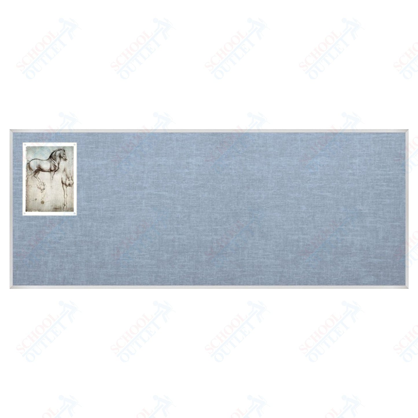 Mooreco Vin - tak Tackboards - Aluminum Trim - 4'H x 12'W (MOR - 311AM) - SchoolOutlet
