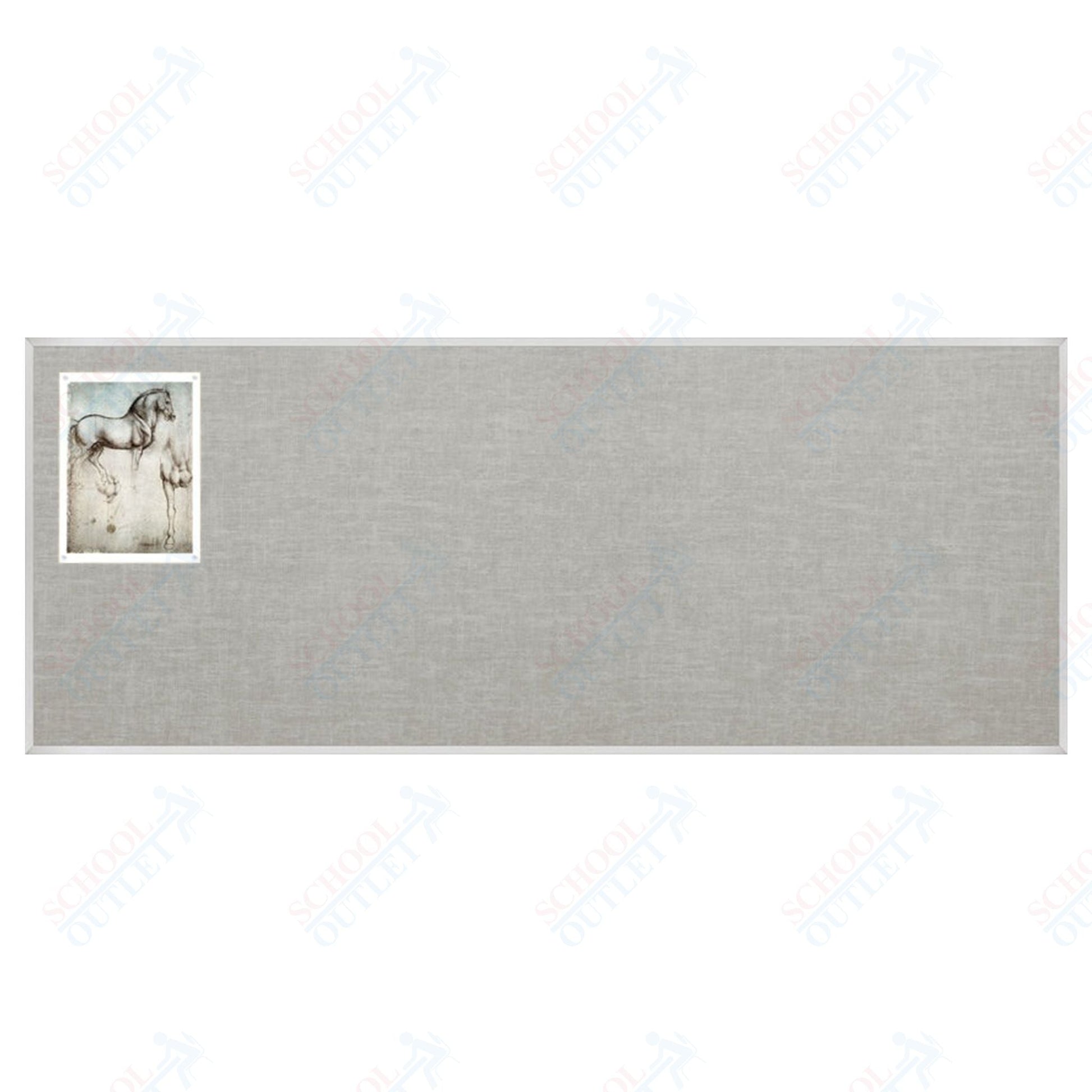 Mooreco Vin - tak Tackboards - Aluminum Trim - 4'H x 12'W (MOR - 311AM) - SchoolOutlet
