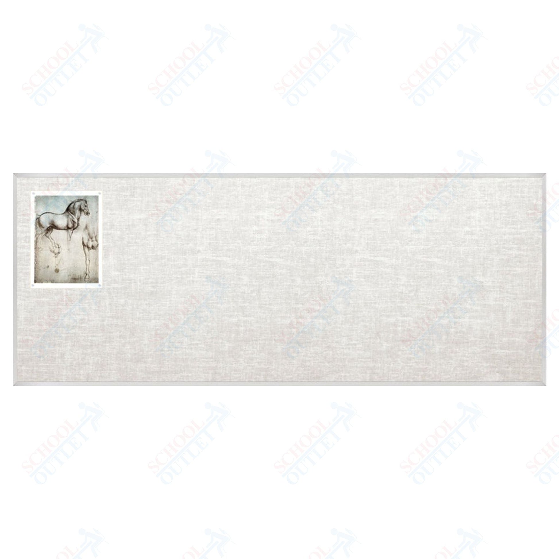 Mooreco Vin - tak Tackboards - Aluminum Trim - 4'H x 12'W (MOR - 311AM) - SchoolOutlet