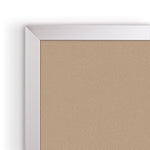 Mooreco Colored Cork - Plate Tackboard - Aluminum Trim - 2'H x 3'W (Mooreco 322AB) - SchoolOutlet