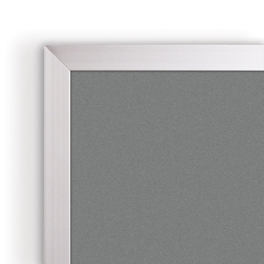 Mooreco Colored Cork - Plate Tackboard - Aluminum Trim - 3'H x 4'W (Mooreco 322AC) - SchoolOutlet