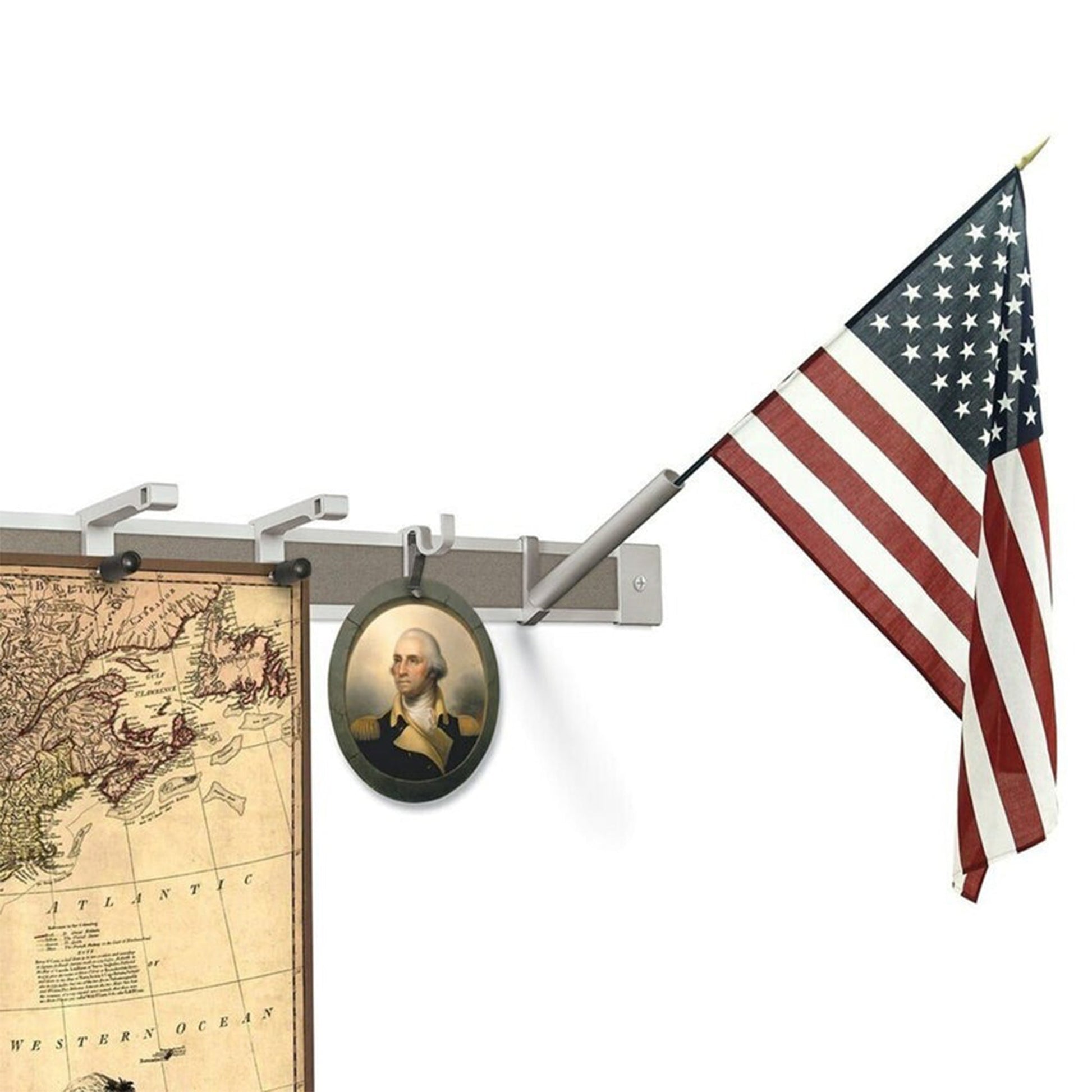 Mooreco 1" Height Map Rail - Set of 6 (MOR - 522X) - SchoolOutlet