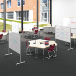 Mooreco Inklud Mobile Whiteboard - Platinum - Porcelain 72