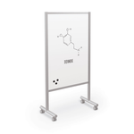 Mooreco Inklud Mobile Whiteboard - Platinum - Porcelain 72
