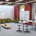 Mooreco Inklud Mobile Whiteboard - Platinum - Porcelain 72