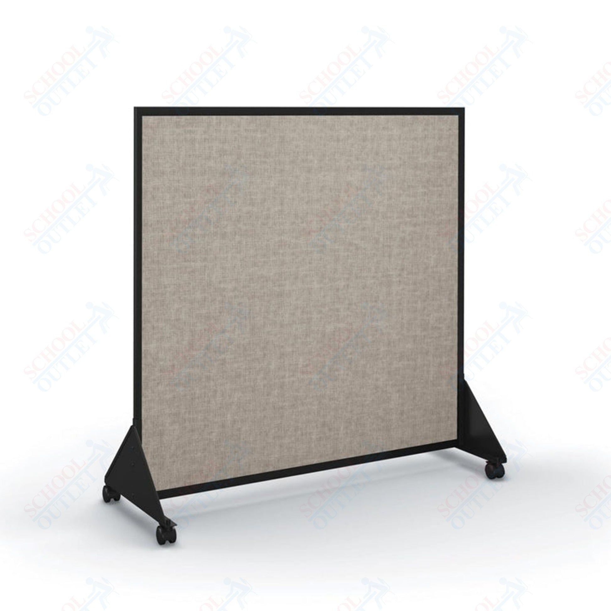 Mooreco Preschool Divider - Markerboard one side - Vinyl one side 4'H × 4'W (Mooreco 648D) - SchoolOutlet