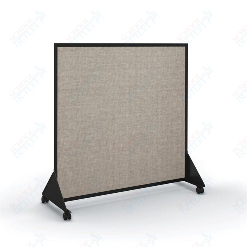Mooreco Preschool Divider - Markerboard one side - Vinyl one side 4'H × 4'W (Mooreco 648D) - SchoolOutlet
