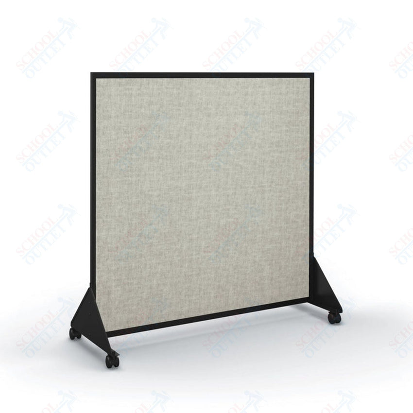 Mooreco Preschool Divider - Markerboard one side - Vinyl one side 4'H × 4'W (Mooreco 648D) - SchoolOutlet