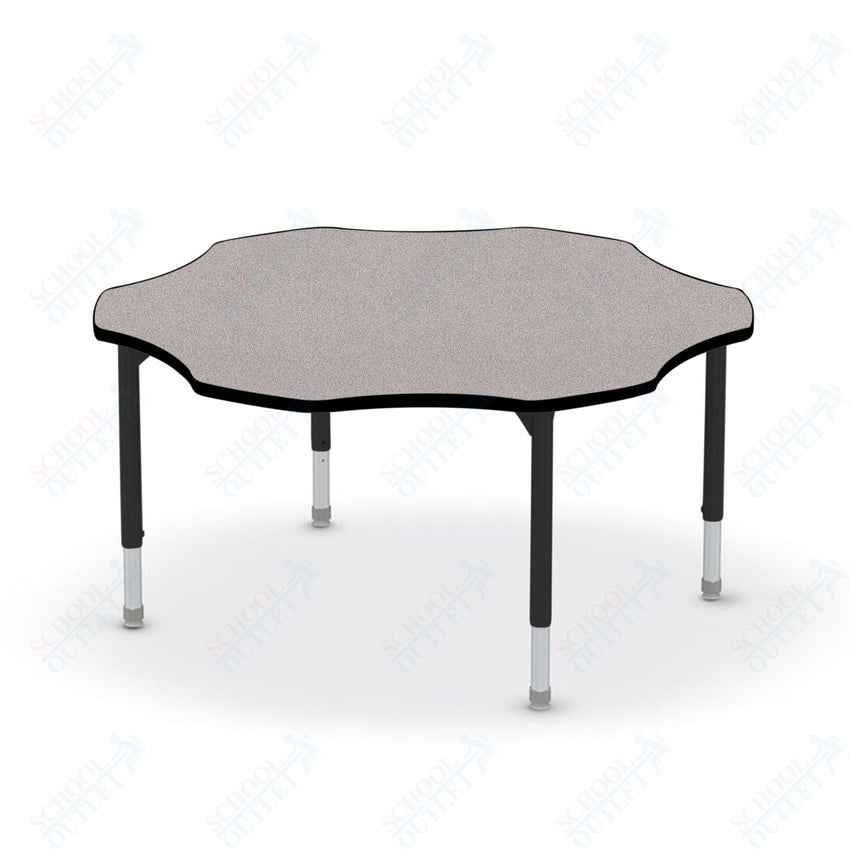 Hierarchy Flower School Activity Table (60"W x 60"D) HPL Top - Height Adjustable Legs by MooreCo - SchoolOutlet