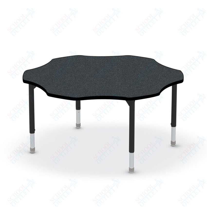 Hierarchy Flower School Activity Table (60"W x 60"D) HPL Top - Height Adjustable Legs by MooreCo - SchoolOutlet