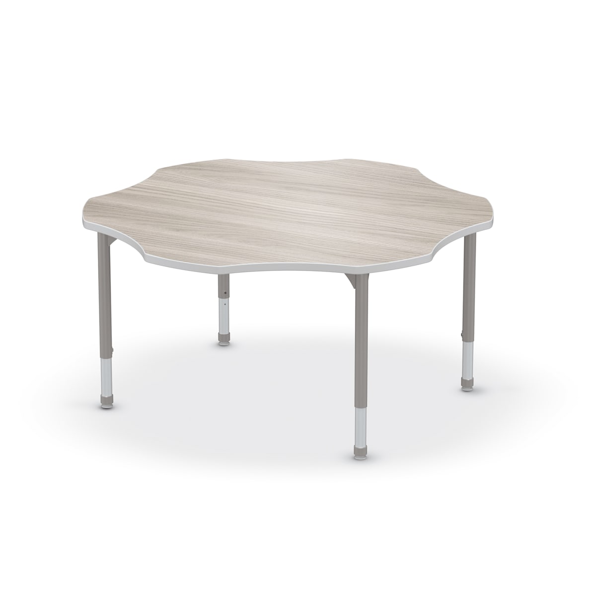 Hierarchy Flower School Activity Table (60"W x 60"D) HPL Top - Height Adjustable Legs by MooreCo - SchoolOutlet