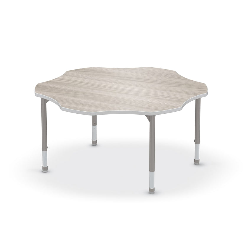 Hierarchy Flower School Activity Table (60"W x 60"D) HPL Top - Height Adjustable Legs by MooreCo - SchoolOutlet