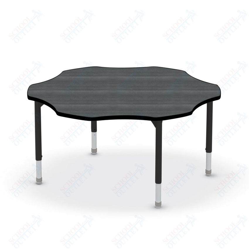 Hierarchy Flower School Activity Table (60"W x 60"D) HPL Top - Height Adjustable Legs by MooreCo - SchoolOutlet