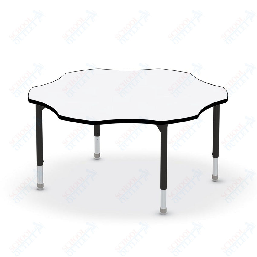 Hierarchy Flower School Activity Table (60"W x 60"D) HPL Top - Height Adjustable Legs by MooreCo - SchoolOutlet