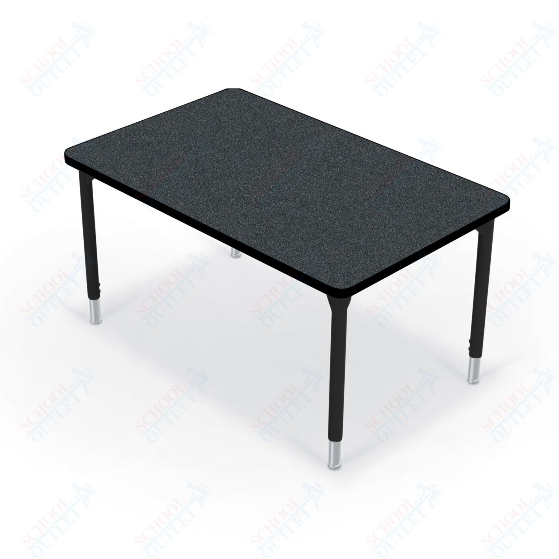 Hierarchy Rectangular School Activity Table (48"W x 30"D) HPL Top - Height Adjustable Legs by MooreCo - SchoolOutlet