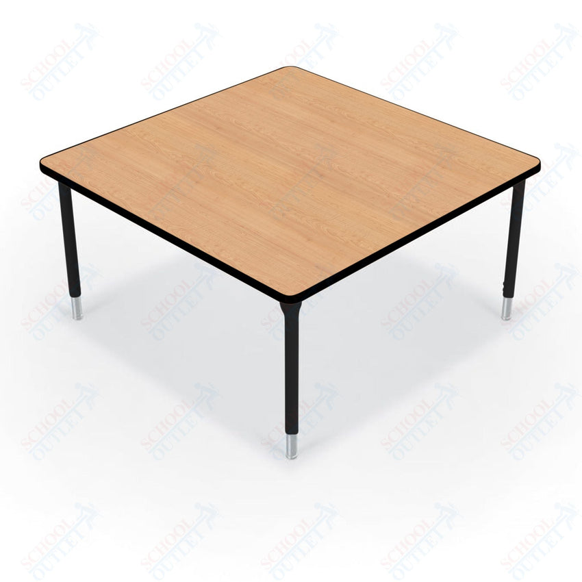 Hierarchy Square School Activity Table (48"W x 48"D) HPL Top - Height Adjustable Legs by MooreCo - SchoolOutlet