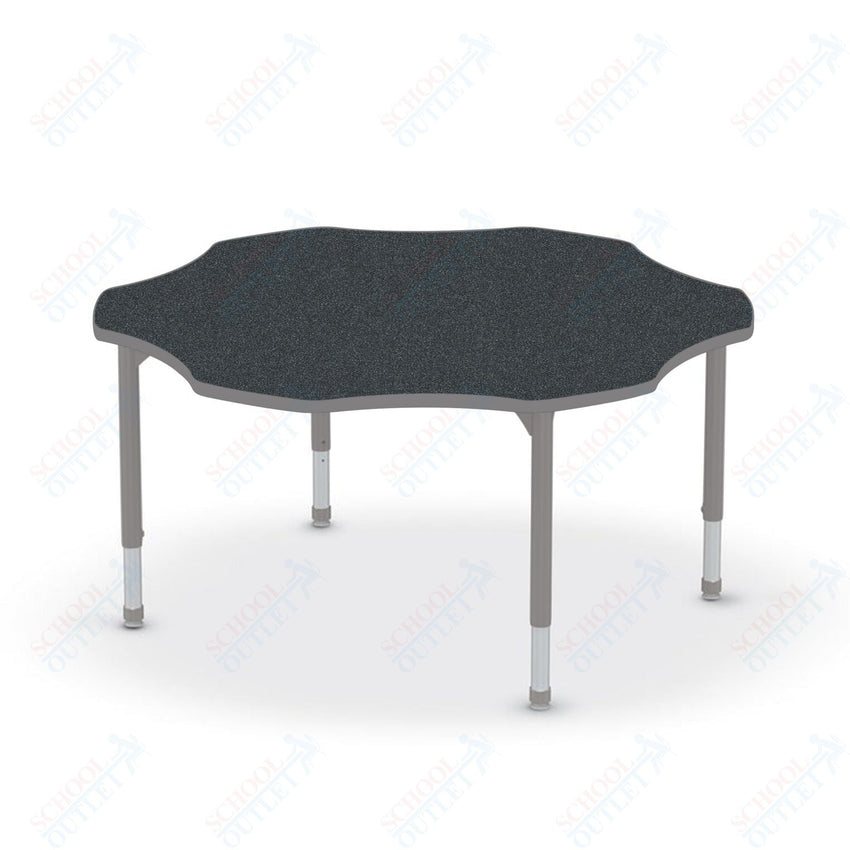 Hierarchy Flower School Activity Table (60"W x 60"D) HPL Top - Height Adjustable Legs by MooreCo - SchoolOutlet