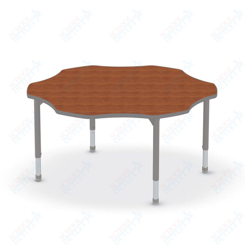 Hierarchy Flower School Activity Table (60"W x 60"D) HPL Top - Height Adjustable Legs by MooreCo - SchoolOutlet