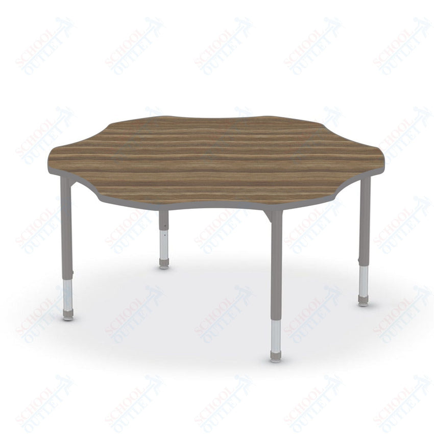 Hierarchy Flower School Activity Table (60"W x 60"D) HPL Top - Height Adjustable Legs by MooreCo - SchoolOutlet