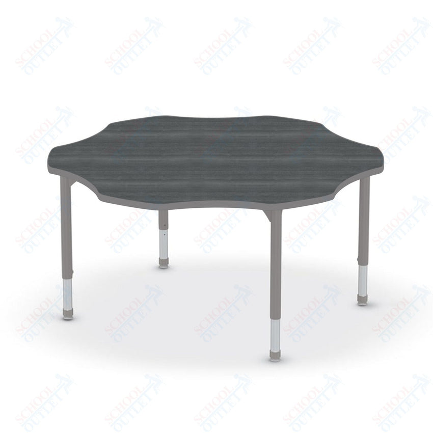 Hierarchy Flower School Activity Table (60"W x 60"D) HPL Top - Height Adjustable Legs by MooreCo - SchoolOutlet