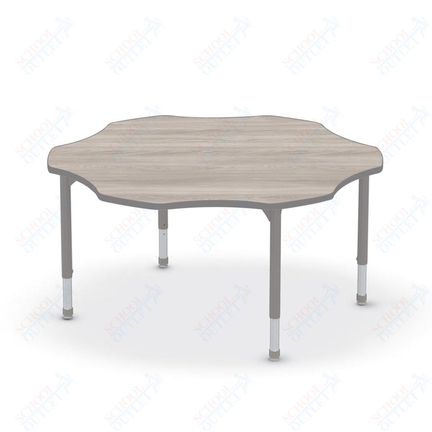 Hierarchy Flower School Activity Table (60"W x 60"D) HPL Top - Height Adjustable Legs by MooreCo - SchoolOutlet