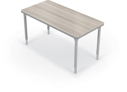 Hierarchy Rectangular School Activity Table (48"W x 24"D) HPL Top - Height Adjustable Legs by MooreCo