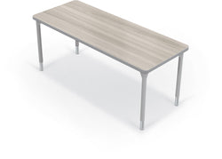 Hierarchy Rectangular School Activity Table (60"W x 24"D) HPL Top - Height Adjustable Legs by MooreCo