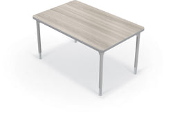 Hierarchy Rectangular School Activity Table (48"W x 30"D) HPL Top - Height Adjustable Legs by MooreCo