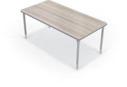 Hierarchy Rectangular School Activity Table (60"W x 30"D) HPL Top - Height Adjustable Legs by MooreCo